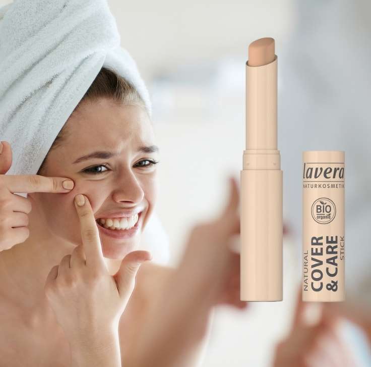 Stick corrector para imperfecciones maquillaje navideño natural lavera